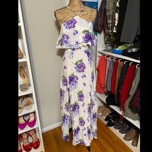 Maxi dress with double slit